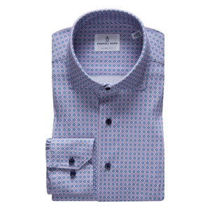 Emanuel Berg - Men's  Dress Shirt- MODERN 4FLEX STRETCH KNIT SHIRT - Purple