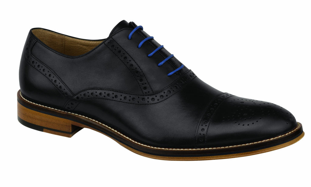 Johnston and Murphy Shoes - Conard Captoe Black 20-8681