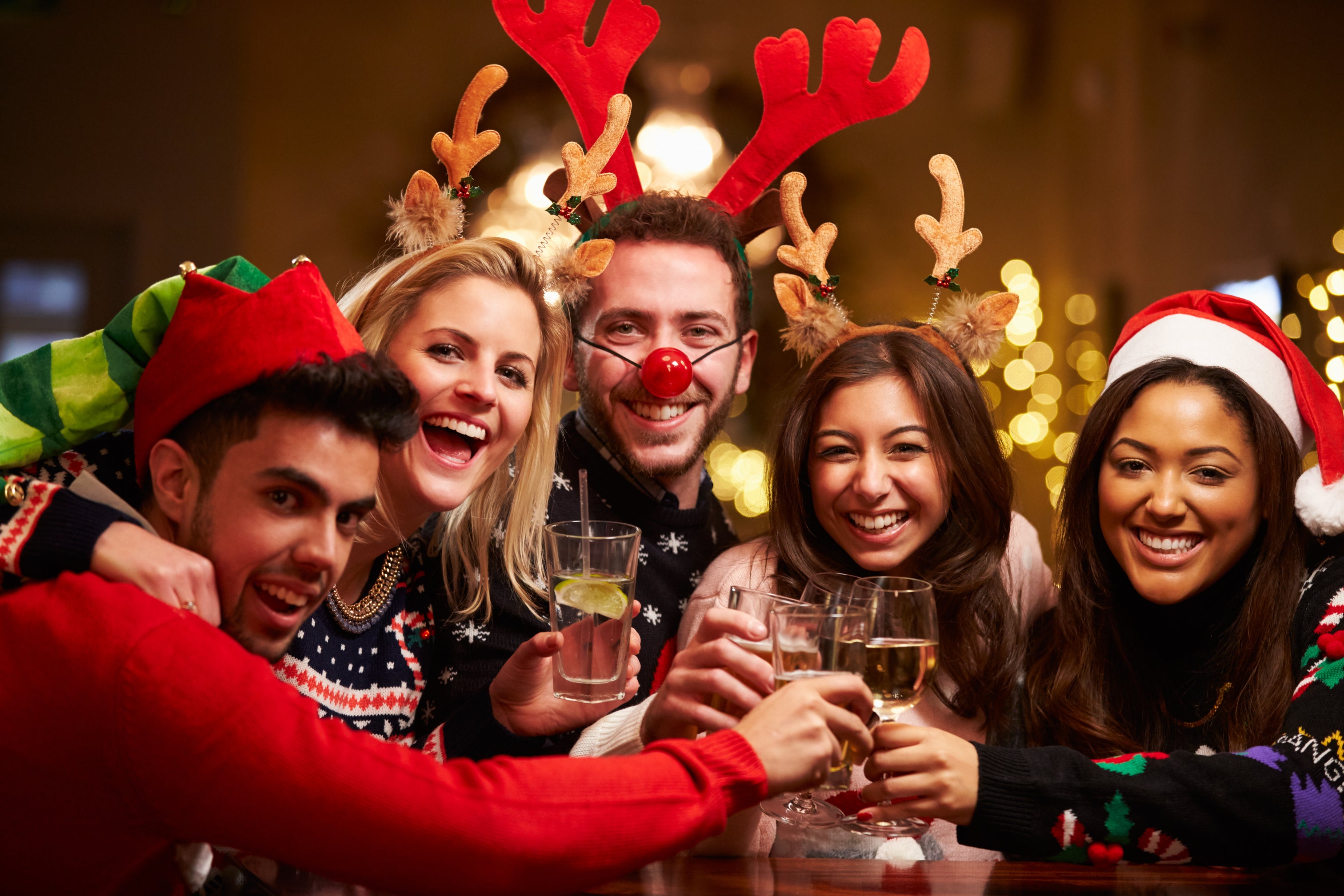 group christmas dress up Santa's Reindeer Group Costume
