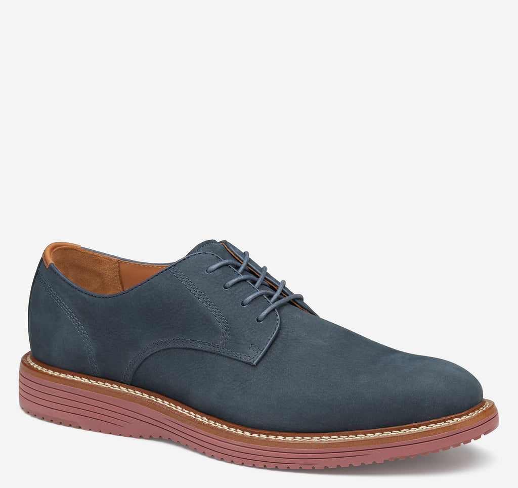 Johnston & Murphy - Upton Plain Toe - Navy Nubuck