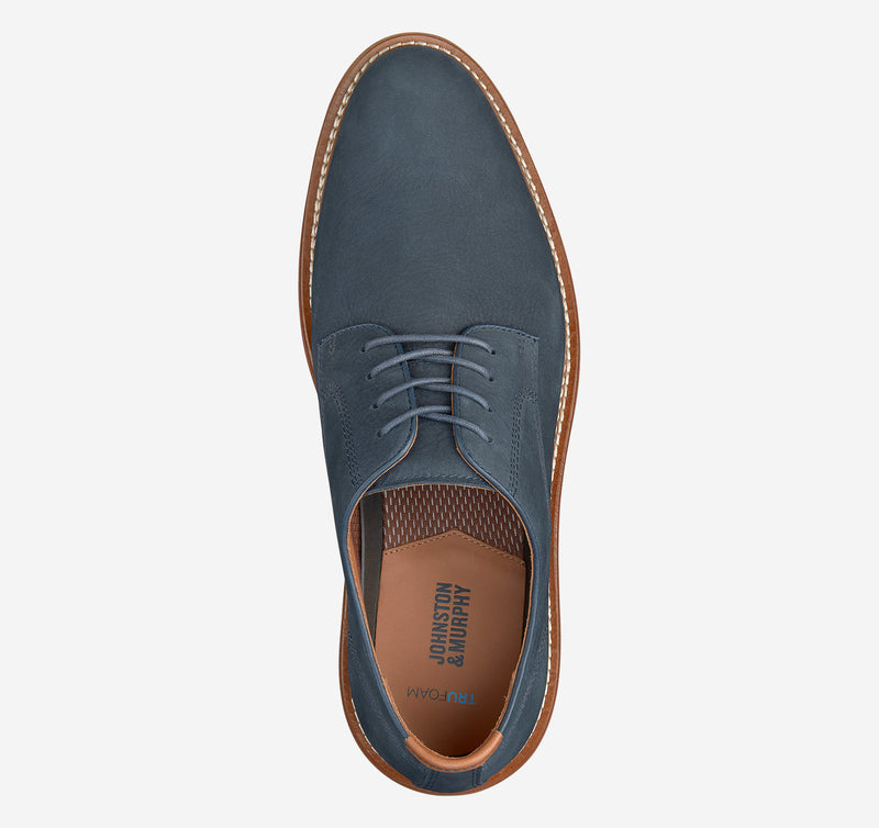 Johnston & Murphy - Upton Plain Toe - Navy Nubuck