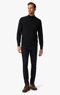 34 Heritage - Quarter Zip Sweater - Black