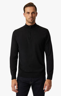 34 Heritage - Quarter Zip Sweater - Black