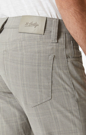 34 Heritage - Courage -Straight Leg Pants In Grey Checked