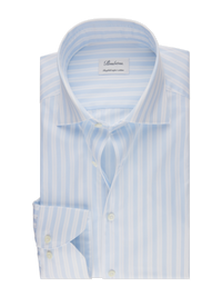 Stenstroms - Blue Striped Twill Men's Dress Shirt