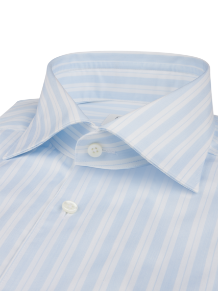 Stenstroms - Blue Striped Twill Men's Dress Shirt