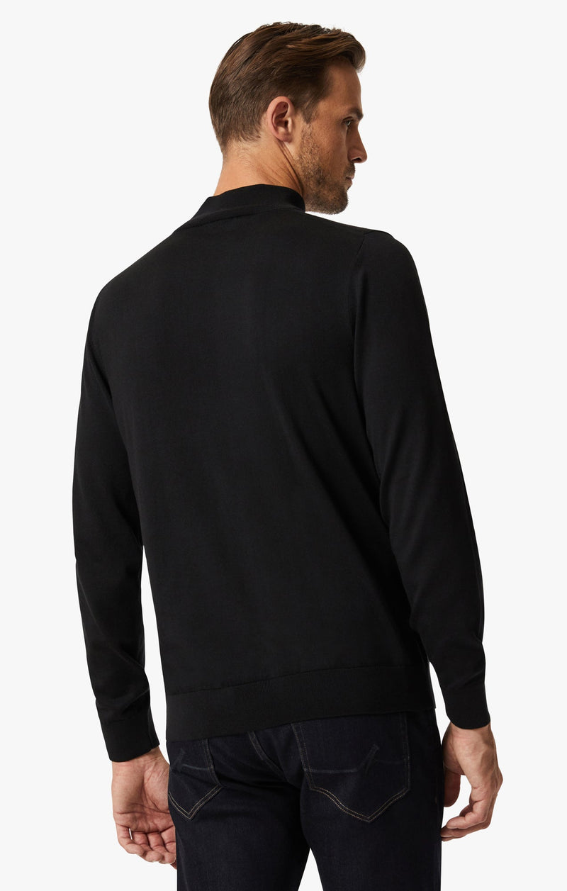 34 Heritage - Quarter Zip Sweater - Black