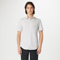 Bugatchi - Miles Pin Dot OoohCotton Short Sleeve Shirt - White