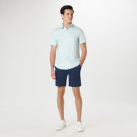 Bugatchi - Miles Chambray Print OoohCotton Short Sleeve Shirt - Jade