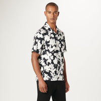 Bugatchi - Jackson Floral Short Sleeve Shirt - Black