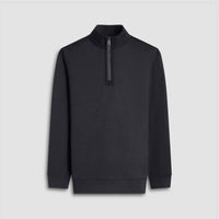 Bugatchi - Twill-Effect Performance Quarter Zip - ANTHRACITE