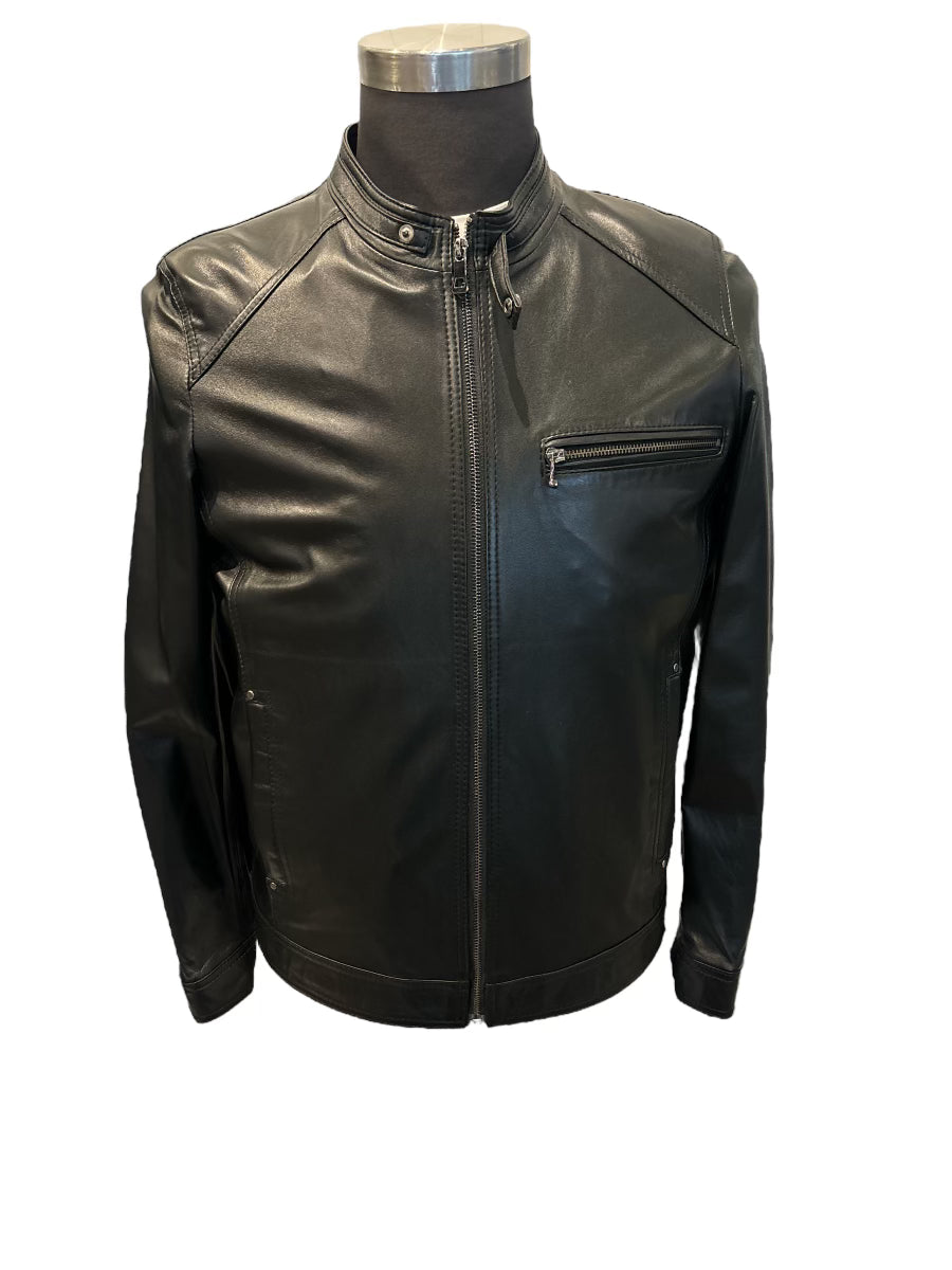 Clearance - Sergio Barone - Leather Jacket - Black