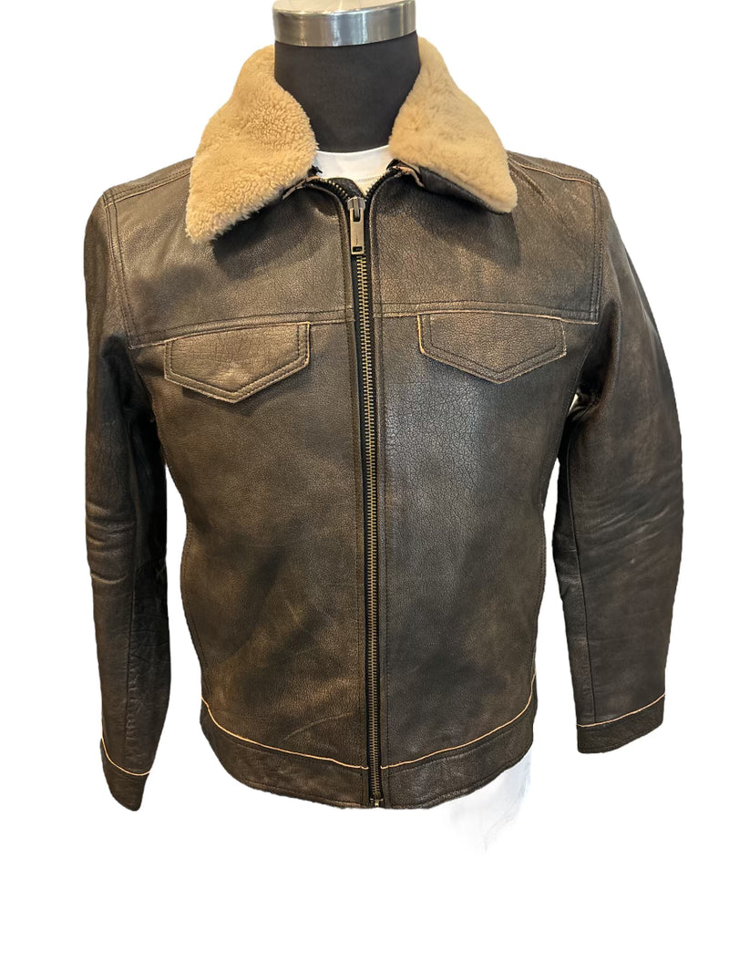 John Varvatos - Leather Jacket - Brown