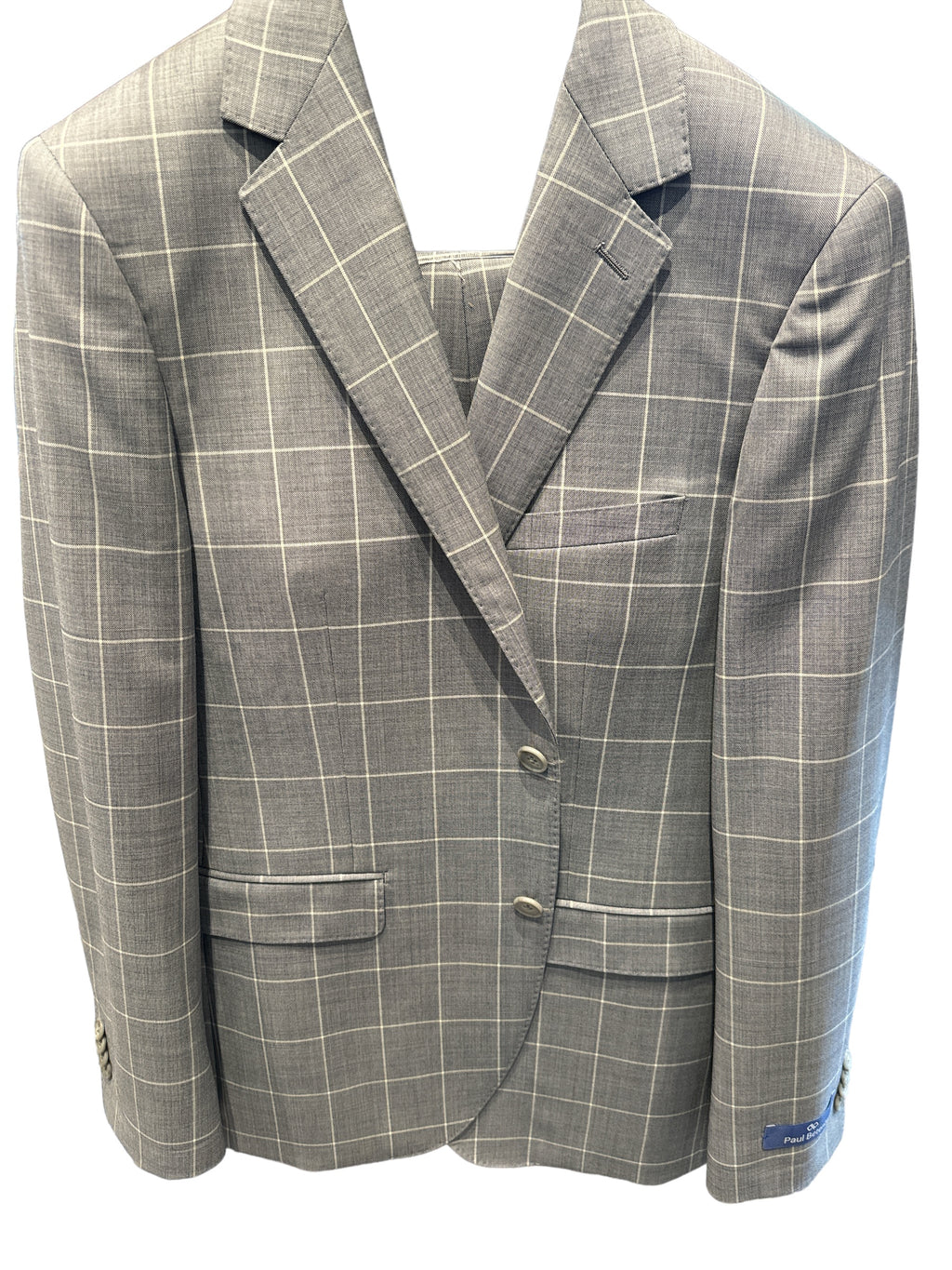 Paul Betenly - Ronaldo Suit - Light Grey Check