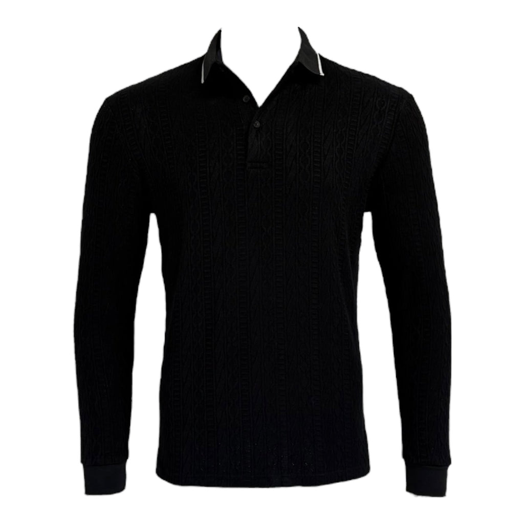 Sugar - Polo Long Sleeve - Jet - Black