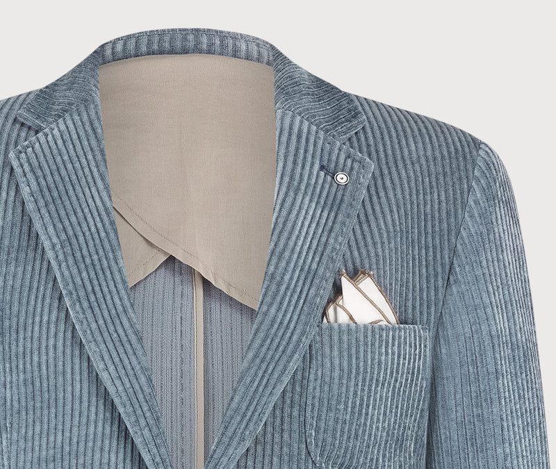 Blue Industry - Blazer - Corduroy - Blue