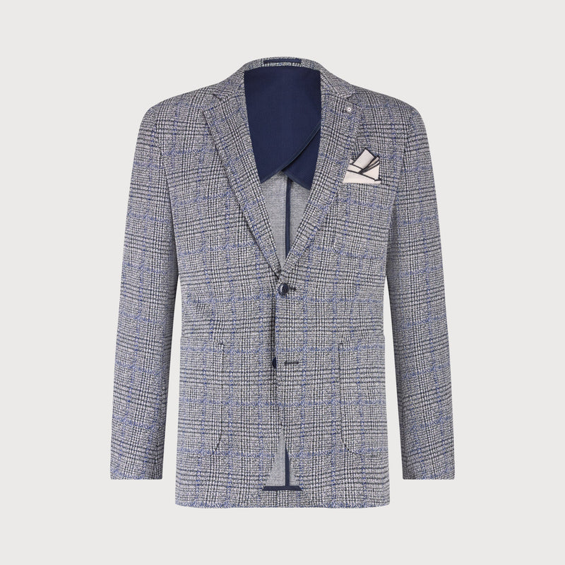 Blue Industry - Blazer - Grey/Blue Check