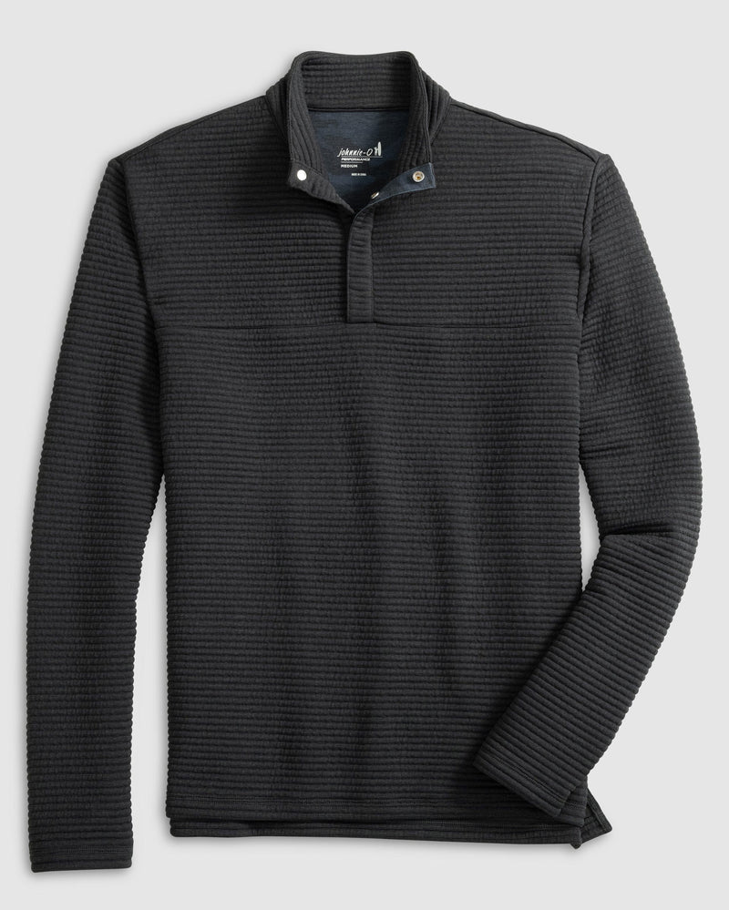 Johnnie - O - Benjy 1/4 Snap Pullover -  Heather Black