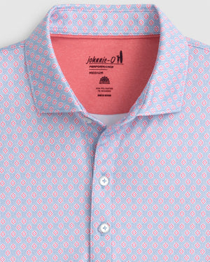 Johnnie-O - Ennis Printed Jersey Performance Polo -Lake