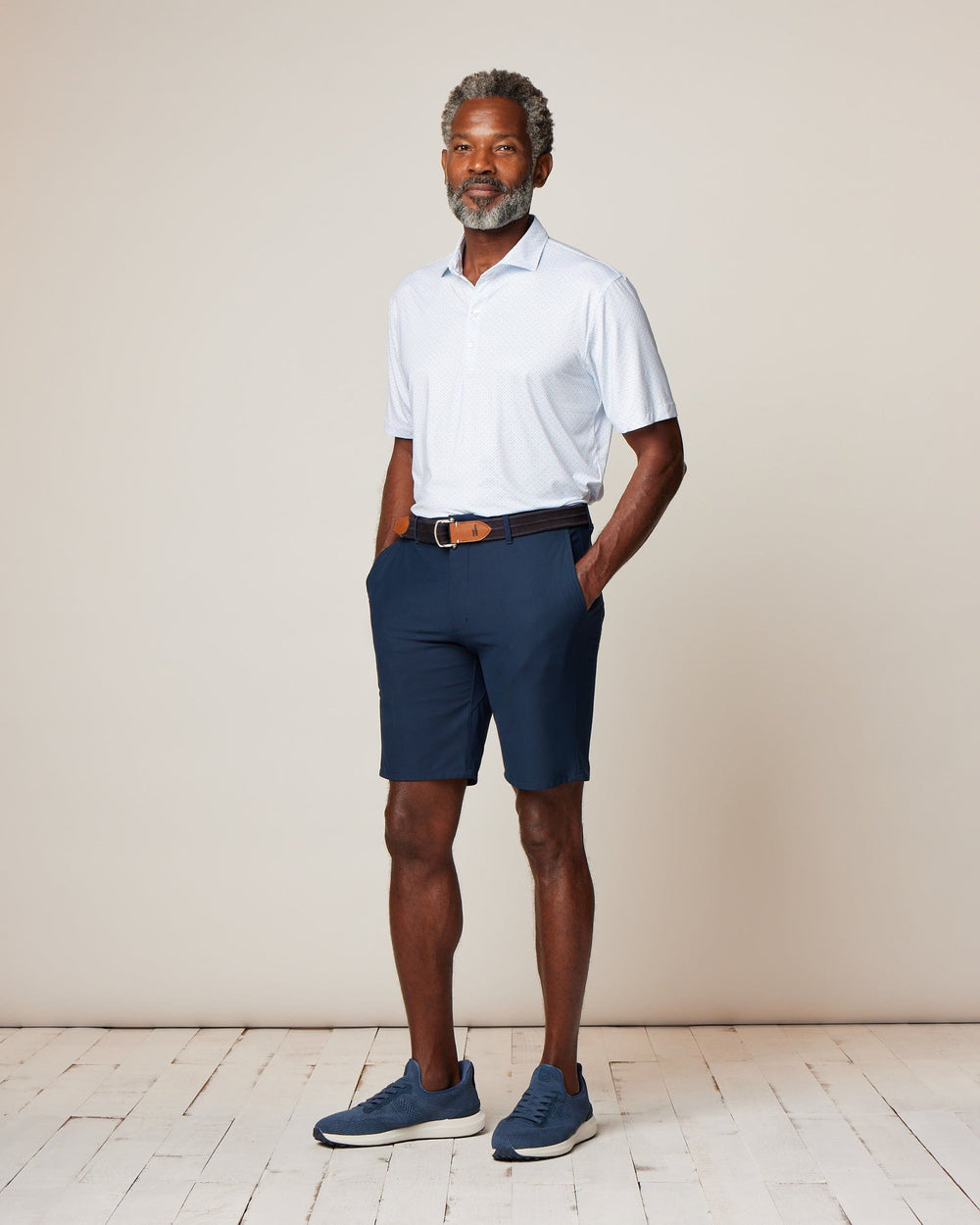 Johnnie-O - Kelso Printed Featherweight Performance Polo - Maliblu