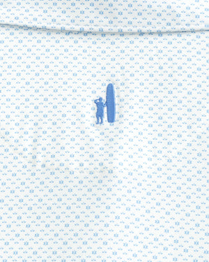 Johnnie-O - Kelso Printed Featherweight Performance Polo - Maliblu