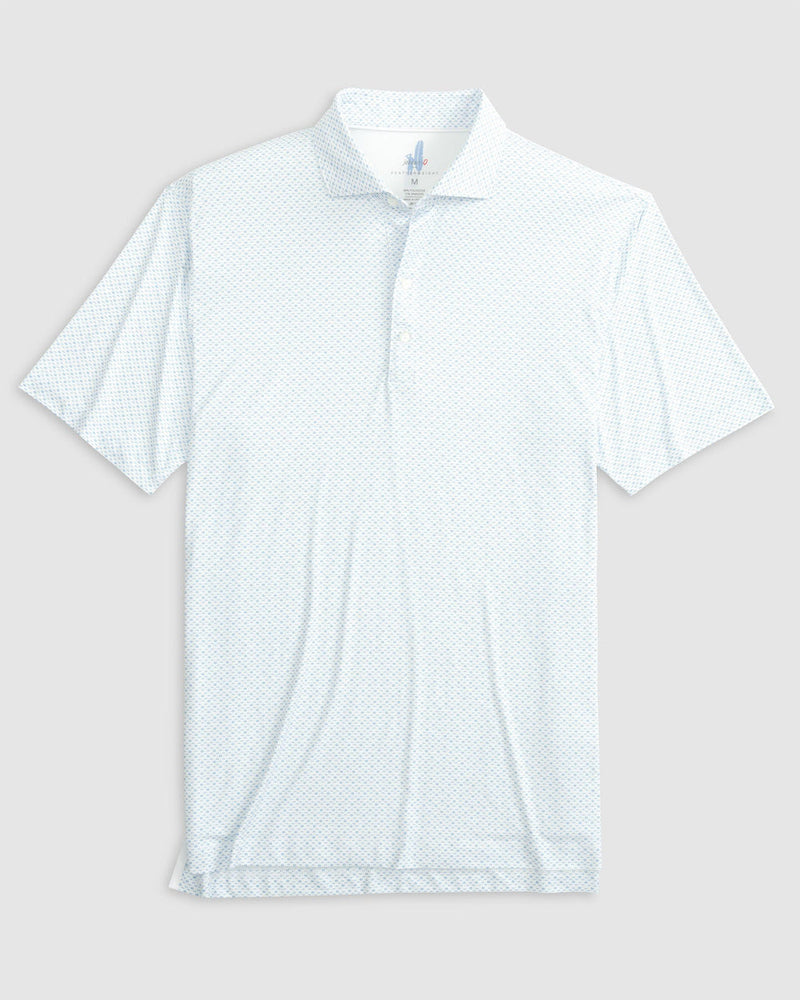 Johnnie-O - Kelso Printed Featherweight Performance Polo - Maliblu