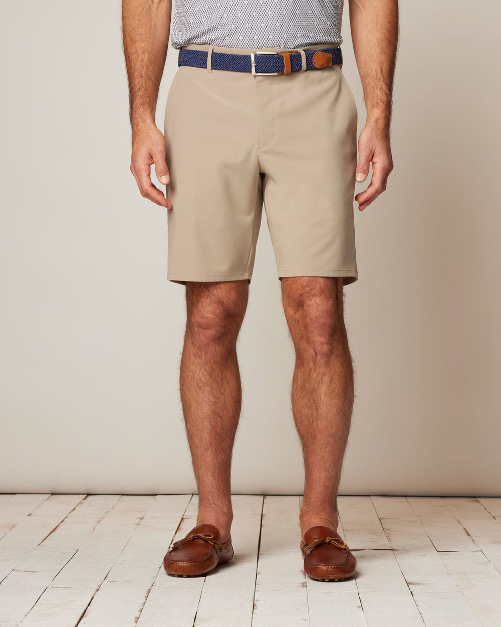 Johnnie-O - Mulligan Performance Woven Shorts - Light Khaki