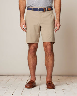 Johnnie-O - Mulligan Performance Woven Shorts - Light Khaki