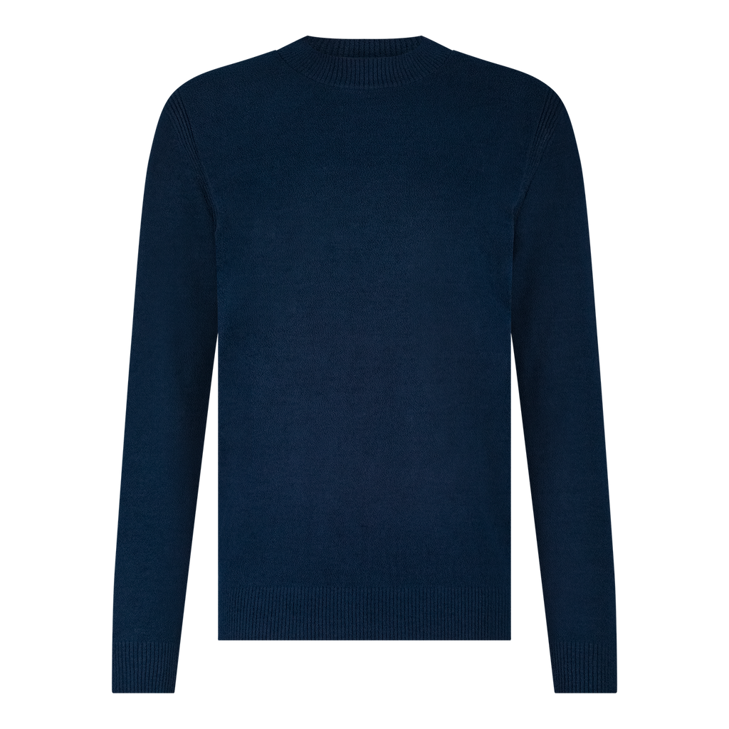 Blue Industry - Sweater - Mock Neck - Blue