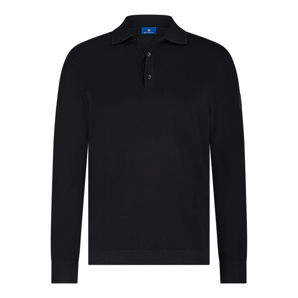 Blue Industry - Sweater - Hayes Polo - Black