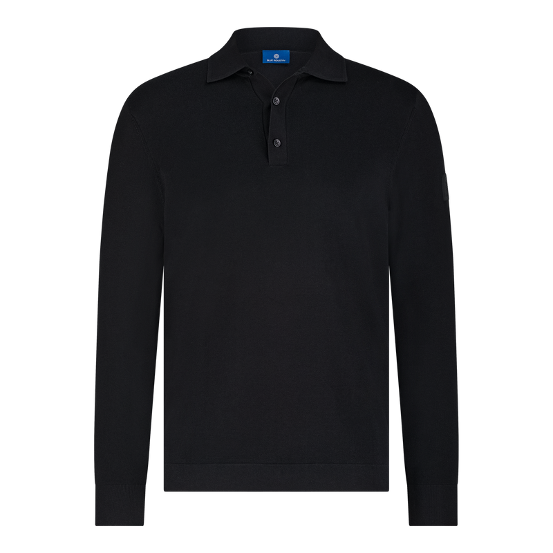 Blue Industry - Sweater - Hayes Polo - Black