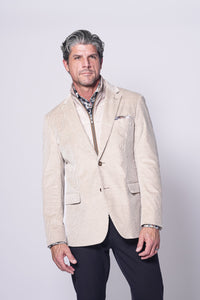 7 Downie St. - LORENZO BIB JACKET IN BEIGE