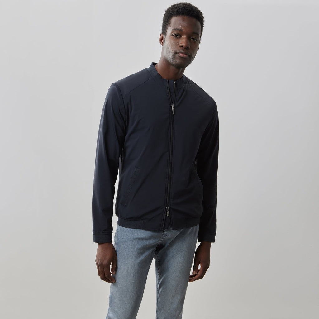 Robert Barakett - LIGHTWEIGHT FULL ZIP JACKET IN NAVY