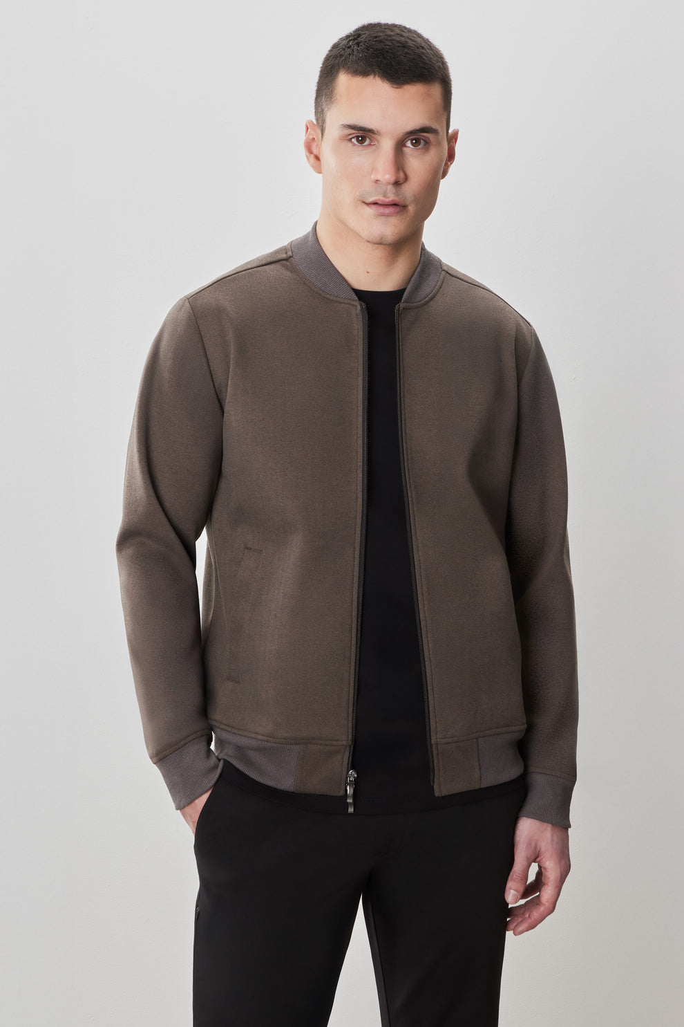 Robert Barakett - Patricio LS BB Collar Jacket - Brown