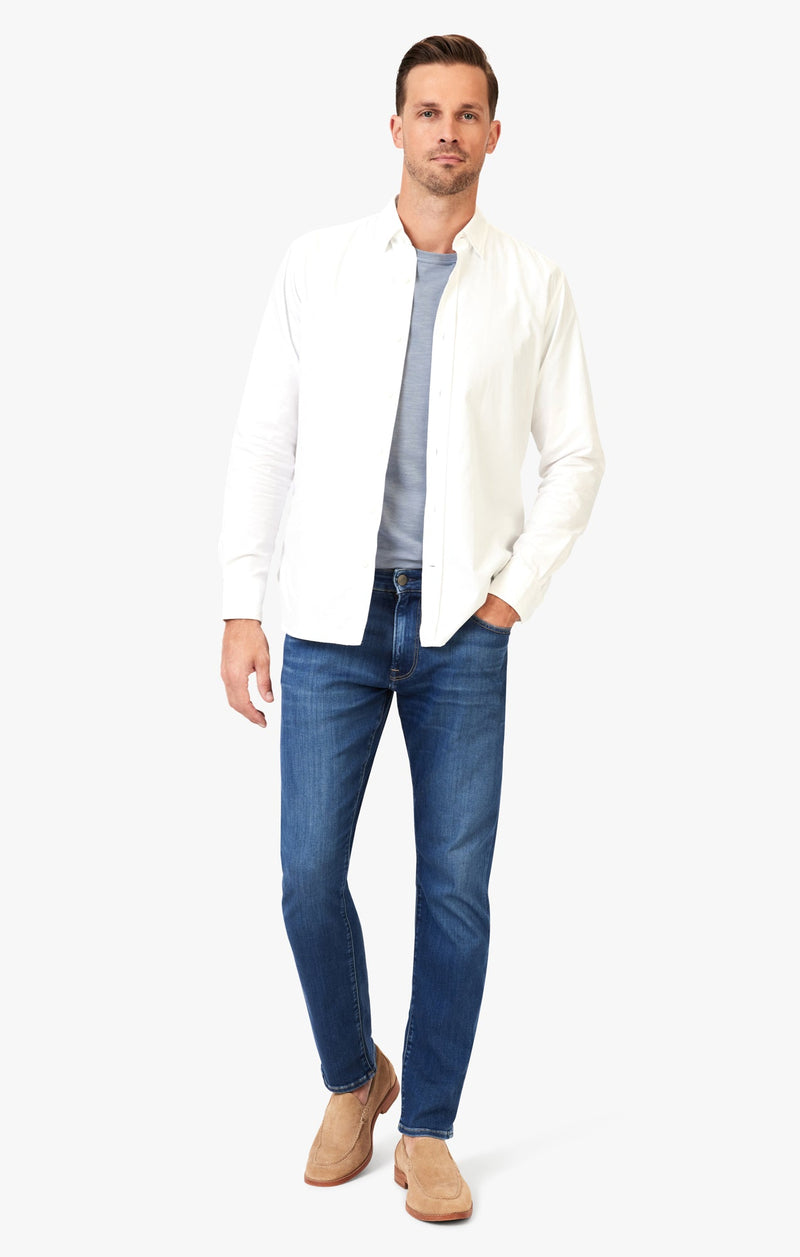 34 Heritage - Courage - Straight Leg Jeans In Ocean Refined