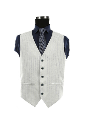JAKAMEN - Gray Slim Fit Pointed Collar Men's Suit