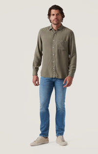 34 Heritage - Tencel Shirt -  Pastel Olive