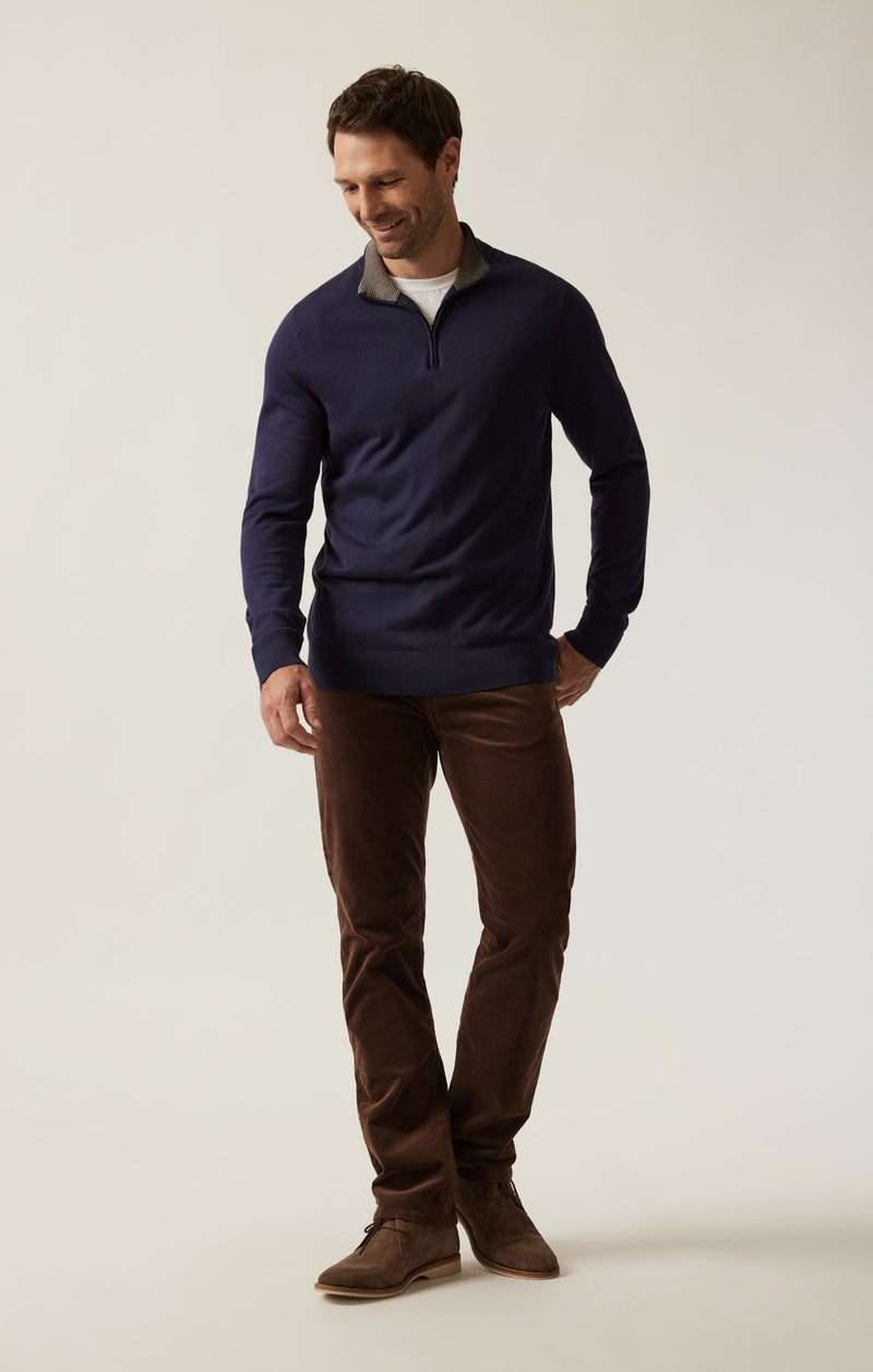 34 Heritage - Quarter Zip Sweater - Navy