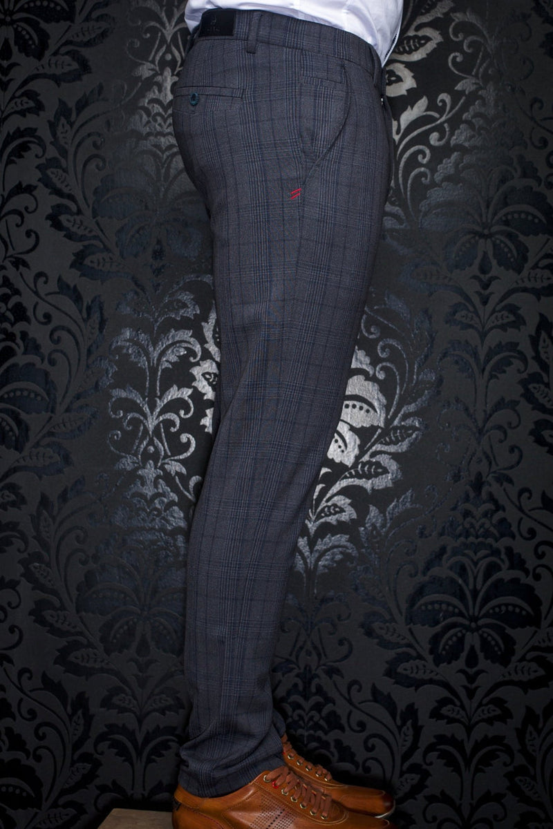 Au Noir - Beretta Pant - Belmondo Grey Navy