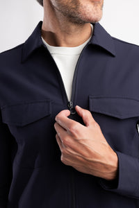 Blue Industry - Sweater - The Travel Overshirt - Navy