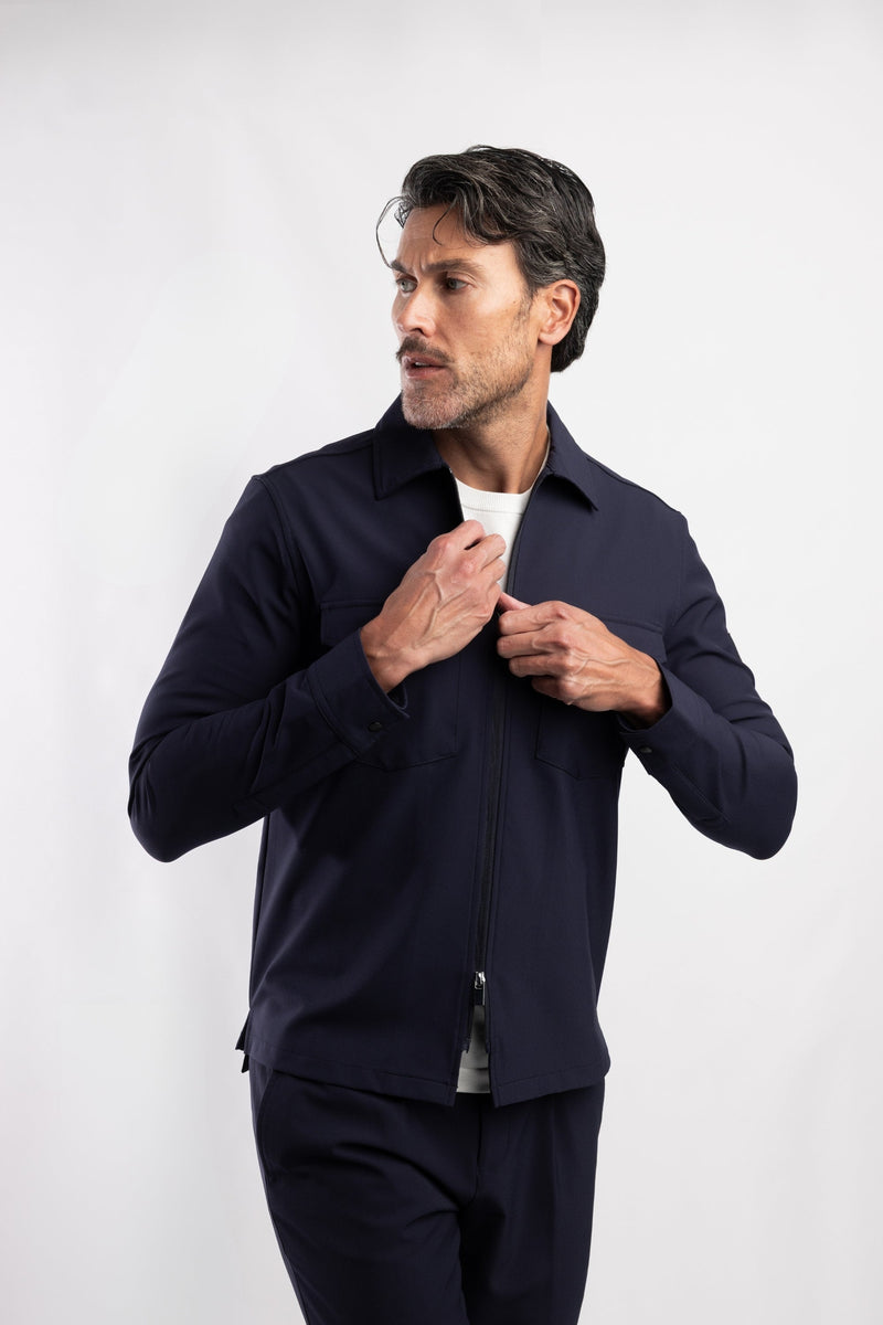 Blue Industry - Sweater - The Travel Overshirt - Navy