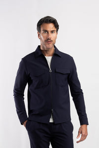 Blue Industry - Sweater - The Travel Overshirt - Navy