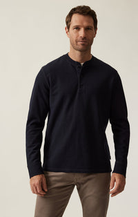 34 Heritage -  Long Sleeve Henley In Navy