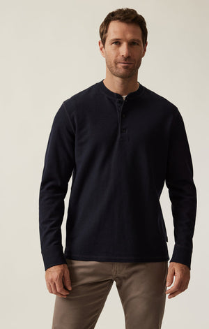 34 Heritage -  Long Sleeve Henley In Navy