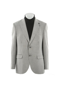 JAKAMEN - Grey Pointed Collar Slim Fit Men's Jacket