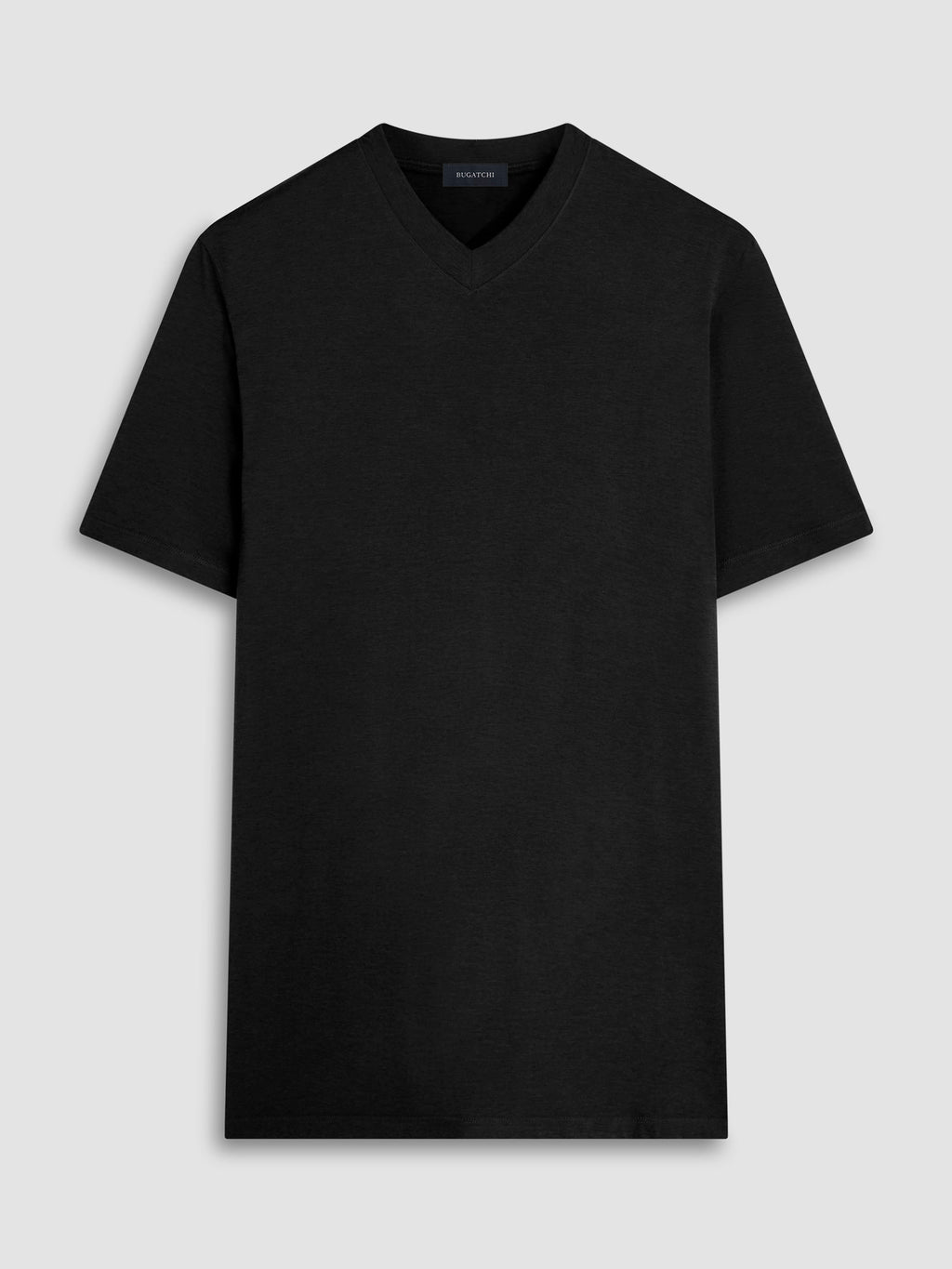 Bugatchi - Short Sleeve UV/50 V Neck - Black