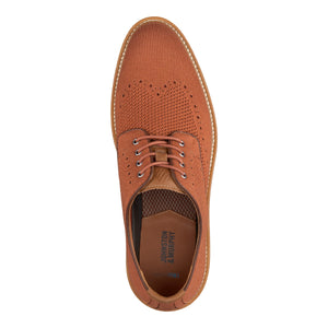 Johnston & Murphy - Upton Knit Wingtip - Cinnamon