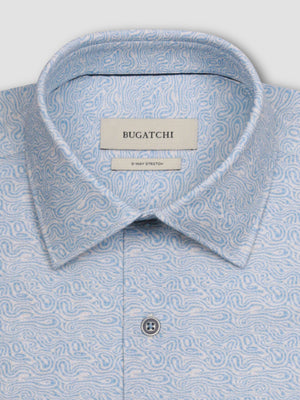 Bugatchi -OOOHCOTTON JAMES LS SHIRT - Air Blue