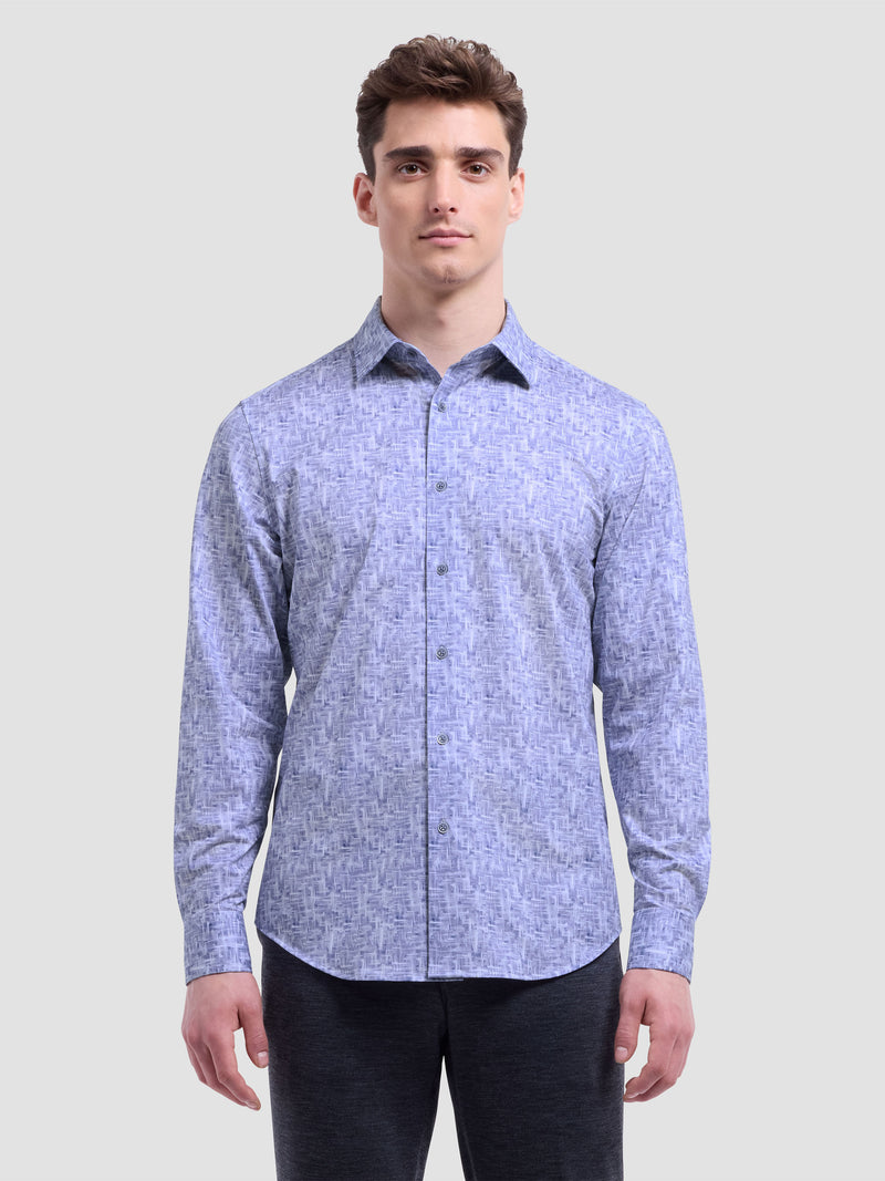 Bugatchi -OOOHCOTTON JAMES LS SHIRT - Steel