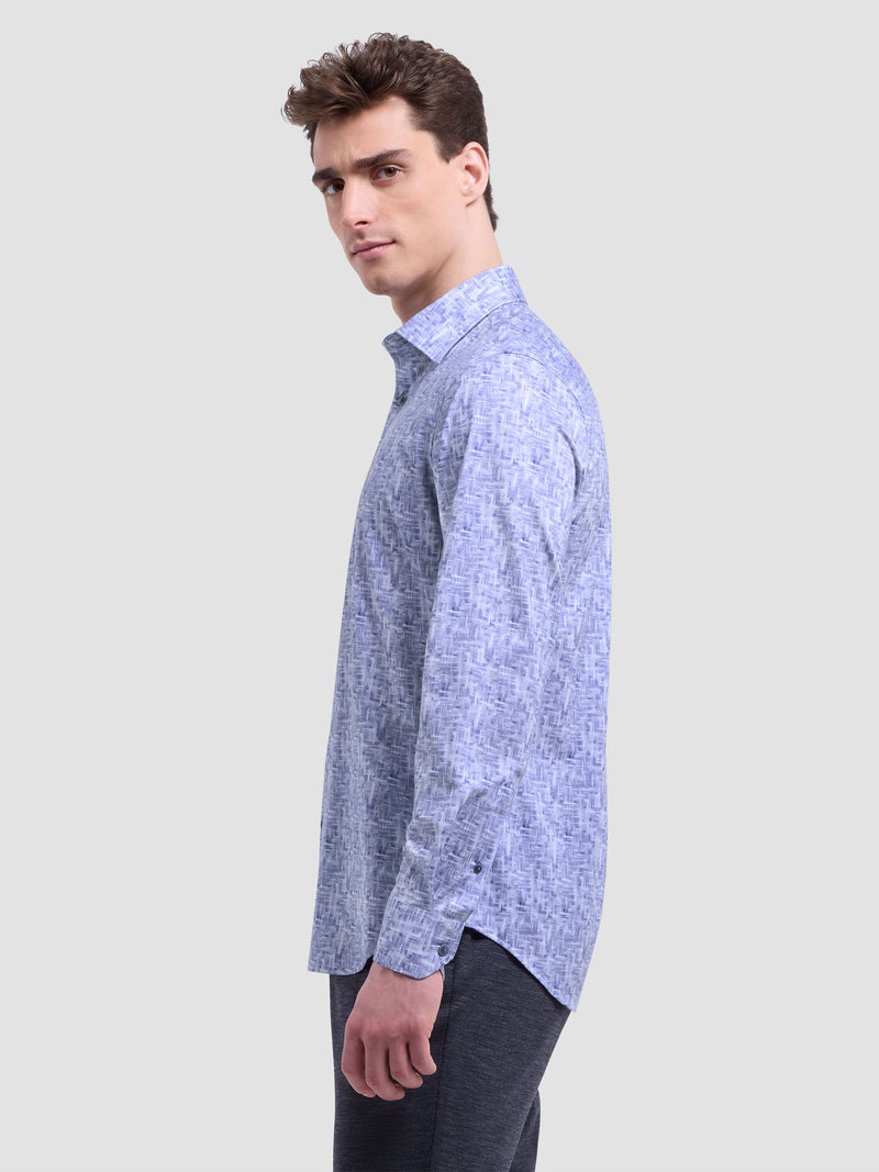 Bugatchi -OOOHCOTTON JAMES LS SHIRT - Steel